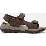 SKECHERS - Sandalias De Hombre Casual En Piel De Color Marrón