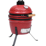 vidaXL Kamado barbecue 2-in-1 56 cm keramiek - Rojo