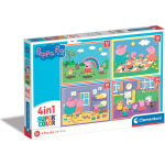 Clementoni peppa pig 4 in 1 puzzel 12, 16, 20, 24 stukjes