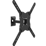 Equip wall mount TV 13""-55"", zwart, zwartenkbar, neigbar