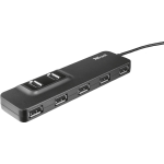 Trust OILA 7 Port USB 2.0 Hub - Hub - Zwart