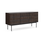 Olivine Vanja houten sideboard donker - 160 x 45 cm - Bruin