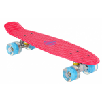 Amigo Skateboard Met Ledverlichting 55,5 Cm/blauw - Roze
