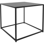 Bijzettafel 55x55x55 Cm Metaal Ml Design - Negro