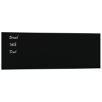 Vidaxl Magneetbord Wandgemonteerd 60x20 Cm Gehard Glas - Zwart