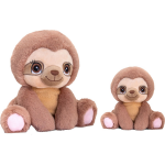 Keel Toys - Pluche Knuffel Dieren Set 2x Luiaards 16 En 25 Cm - Knuffeldier