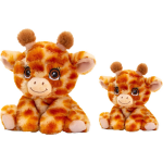 Keel Toys - Pluche Knuffel Dieren Set 2x Giraffes 16 En 25 Cm - Knuffeldier