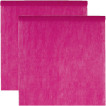 Santex Feest Tafelkleed Op Rol - 2x - Fuchsia - 120 Cm X 10 M - Non Woven Polyester - Feesttafelkleden - Roze