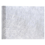 Santex Tafelloper Op Rol - Metallic Zilver - 30 X 500 Cm - Non Woven Polyester - Feesttafelkleden - Silver