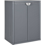 Vidaxl Tuinkast 65x45x88 Cm Polypropeen Rattan - Gris