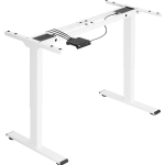 Tectake - Elektrisch Zit Sta Bureau - Verstelbaar Tafelframe Melville Wit 404310