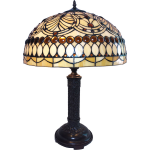 HAES deco - Tiffany Tafellamp Meerkleurig Ø 46x62 Cm Fitting E27 / Lamp Max 2x60w