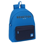 Benetton Schoolrugzak Deep Water (33 X 42 X 15 Cm) - Blauw