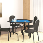 Vidaxl Pokertafelblad Voor 8 Spelers Inklapbaar 108x108x75 Cm - Azul