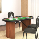 Vidaxl Pokertafel Voor 10 Spelers 160x80x75 Cm - Groen