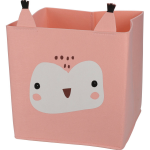 Opbergmand/kastmand Vilt Kinderkamer - Dieren Thema Uil - 32 X 32 X 32 Cm - Opbergmanden - Roze