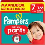 Pampers - Baby Dry Pants - Maat 7 - Maandbox - 126 Stuks - 17+ Kg