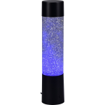 BES LED Led Tafellamp - Trion Wuka Glitter - 0.9w - Warm Wit 3000k - Rond - Mat - Kunststof - Zwart