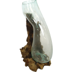 Dijk Natural Collections Dknc - Root Glass - 20x35x50cm - Natuurlijk - Bruin