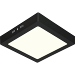 BES LED Led Downlight - 18w - Natuurlijk Wit 4200k - Mat - Opbouw - Vierkant - Aluminium - 225mm - Zwart