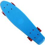 Skateboard, Blauw/rood, Retro, Met Pu-dempers