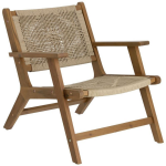 Kave Home Geralda Loungestoel - Bruin
