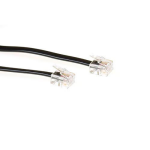 Nedis RJ11 Telefoonkabel 1m M/M zwart