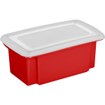 Sunware 1x Opslagbox Kunststof 7 Liter 38 X 21 X 14 Cm Met Deksel - Opbergbox - Rood