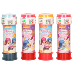 4x Shimmer And Shine Bellenblaas Flesjes Met Bal Spelletje In Dop 60 Ml Voor Kinderen - Bellenblaas