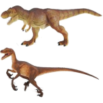 Setje Van 2x Stuks Speelgoed Dinosaurussen Figuren 21 En 22 Cm - Speelfiguren