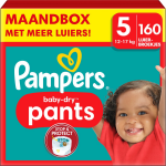 Pampers - Baby Dry Pants - Maat 5 - Maandbox - 160 Stuks - 12/17 Kg