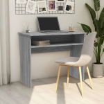 Vidaxl Bureau 90x50x74 Cm Bewerkt Hout Sonoma Eikenkleurig - Grijs