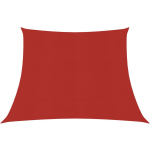 Vidaxl Zonnezeil 160 G/m² 3/4x2 M Hdpe - Rood