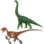 Setje Van 2x Stuks Speelgoed Dinosaurussen Figuren 21 En 23 Cm - Speelfiguren