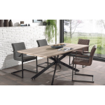 Interiax Eettafel &apos;Emile&apos; 200 Cm Oude Eik (200x100x75cm) - Bruin