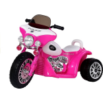 Elektrische Politie Chopper - Trike - Motor Voor Kinderen Tot 25kg Max 1-3 Km/h - Roze