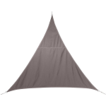 Polyester Schaduwdoek/zonnescherm Curacao Driehoek Taupe 2 X 2 X 2 Meter - Schaduwdoeken