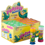 4x Dinosaurus Bellenblaas Flesjes Met Bal Spelletje In Dop 60 Ml Voor Kinderen - Bellenblaas