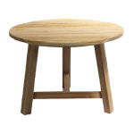 Van der Leeden Teak table wood D70xH50cm