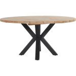 Hartman Stephanie Ronde Tuintafel 150 Cm - Natural Teak - Zwart