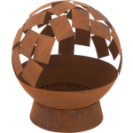 J-Line Vuurkorf Rond Abstract Ijzer Roest - Bruin