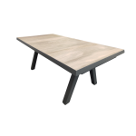 Driesprong Collection Tensil uitschuif tafel 205 en 265x103x76cm antraciet