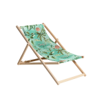 Madison - Houten Strandstoel 120x55 Mauel Pastel Blue - Blauw