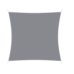 Hanse® Schaduwdoek Vierkant Waterdoorlatend 3,6x3,6 m Licht - Grijs