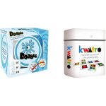 White Goblin Games Spellenbundel - Kaartspel - 2 stuks - Dobble Beach Waterproof & Kwatro