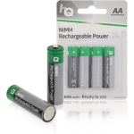 HQ Oplaadbare NiMH AA-batterij 2600 mAh, blister 4 stuks