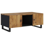 vidaXL Salontafel 100x54x40 cm massief mangohout en bewerkt hout - Marrón