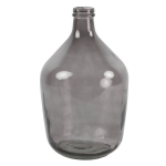 Countryfield Vaas transparant - glas - XL fles vorm - D23 x H38 cm - Vazen - Grijs