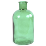 Countryfield Vaas - mint - glas - apotheker fles vorm - D14 x H27 cm - Vazen - Groen
