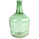 Countryfield Vaas - transparant - glas - XL fles vorm - D25 x H42 cm - Vazen - Groen